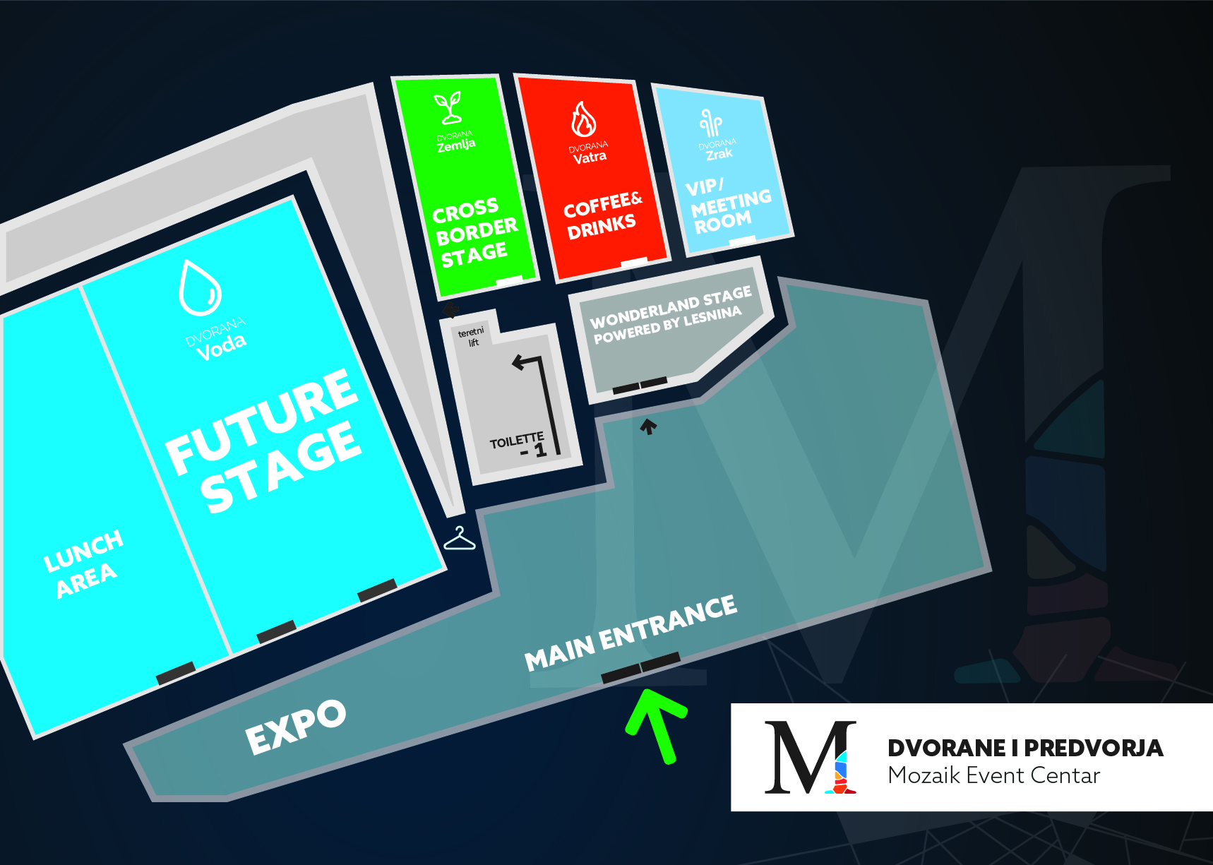 tlocrt prostora za konfu 2024